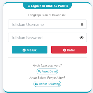 Register PGRI Kota Yogyakarta - Persatuan Guru Republik Indonesia Cabang Kota Yogyakarta